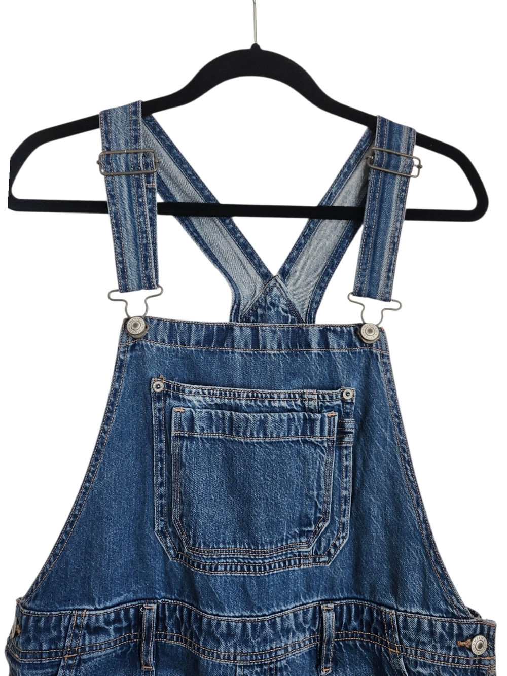 American Eagle Outfitters Blue Denim Women's Overalls Dress - Picture 3 of 7
